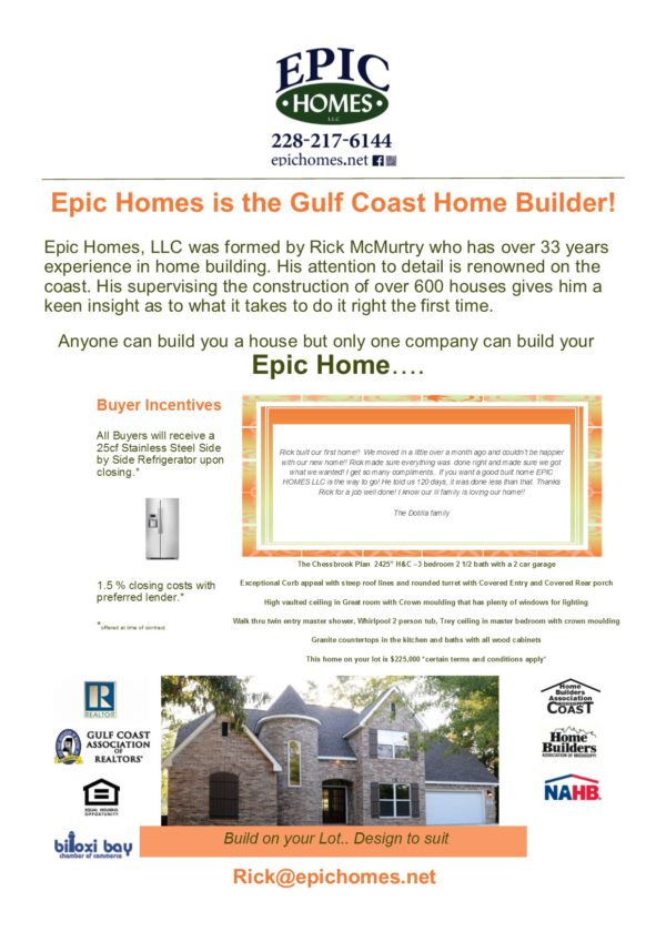 Custom Home News Epic Homes, LLC